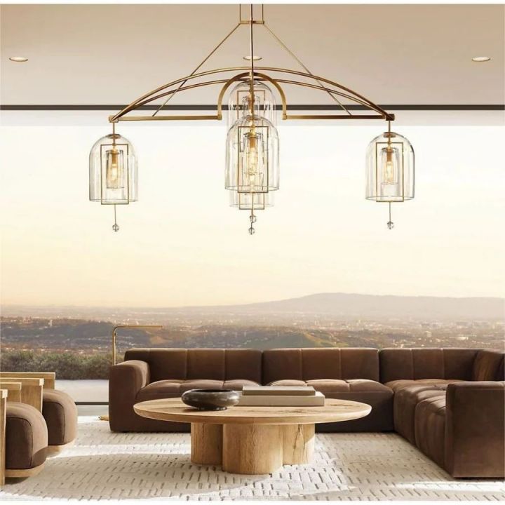 Cora Round Chandelier 85"
