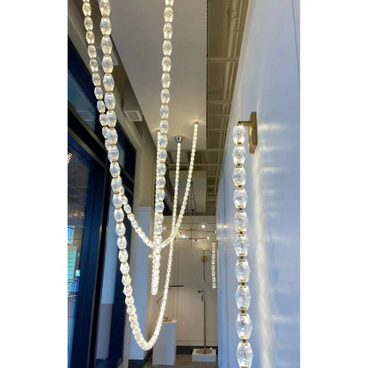 Dana Glass Pearl Necklace Wall Sconce