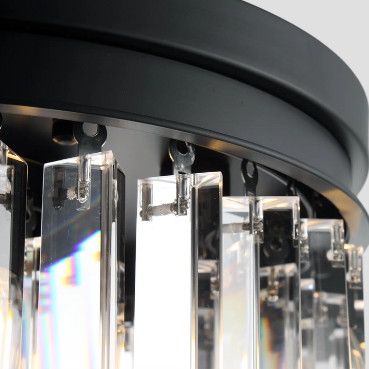 Della Tedem 1-Tier Crystal Round Chandelier