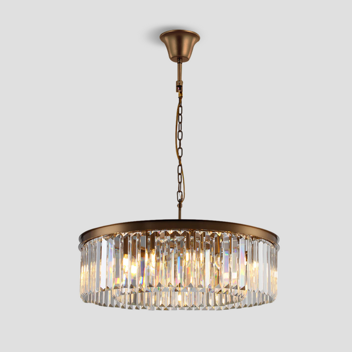 Della Tedem 1-Tier Crystal Round Chandelier