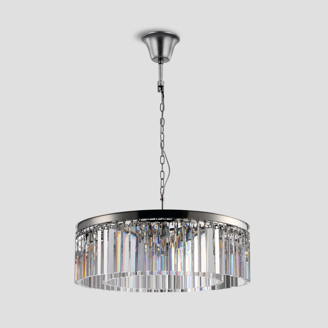 Della Tedem 1-Tier Crystal Round Chandelier