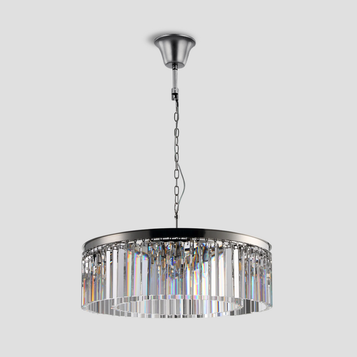 Della Tedem 1-Tier Crystal Round Chandelier
