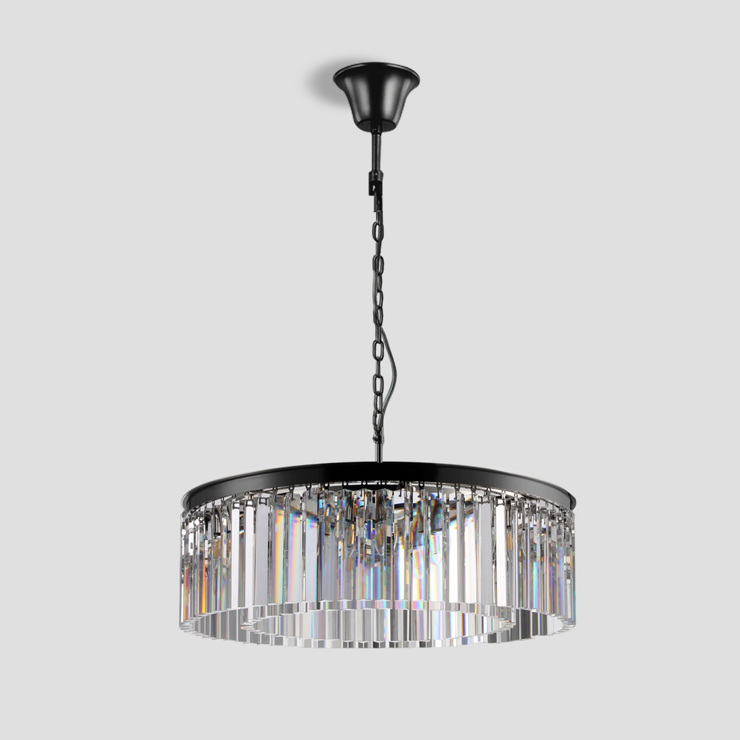 Della Tedem 1-Tier Crystal Round Chandelier