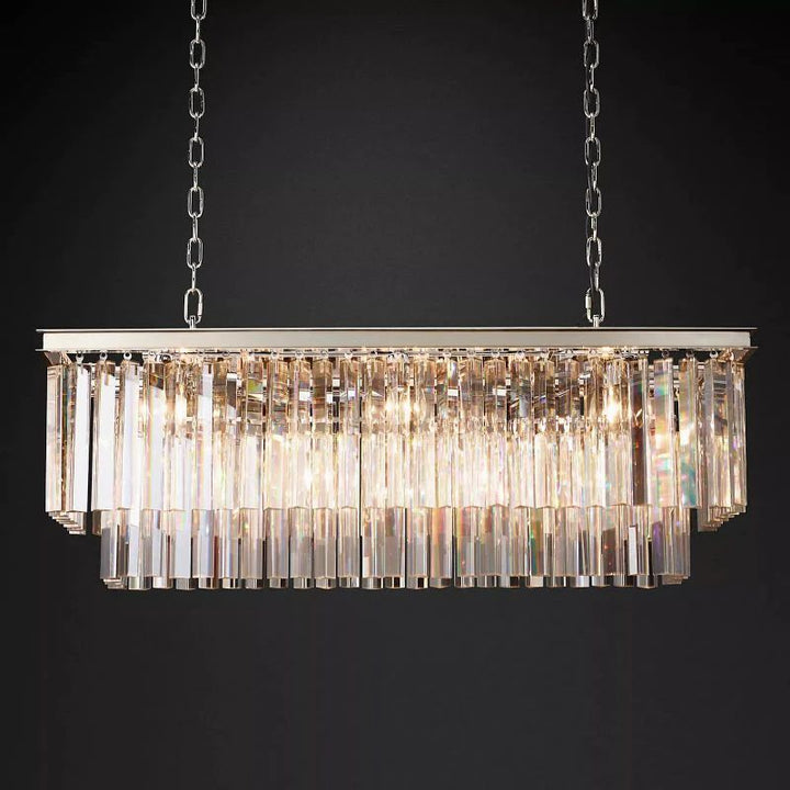 Della Tedem Rectangular Dining Room Chandelier 40"