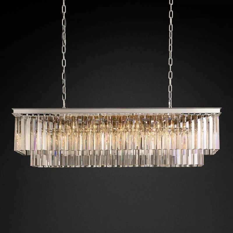 Della Tedem Rectangular Dining Room Chandelier 49"