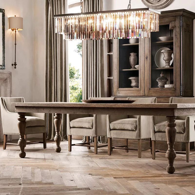 Della Tedem Rectangular Dining Room Chandelier 59"