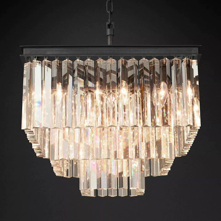 Della Tedem Square Dining Room Chandelier 22"
