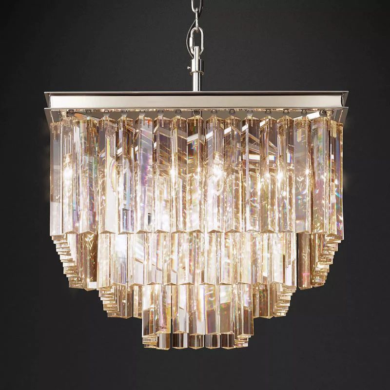 Della Tedem Square Dining Room Chandelier 22"
