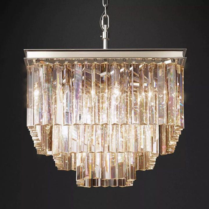 Della Tedem Square Dining Room Chandelier 22"