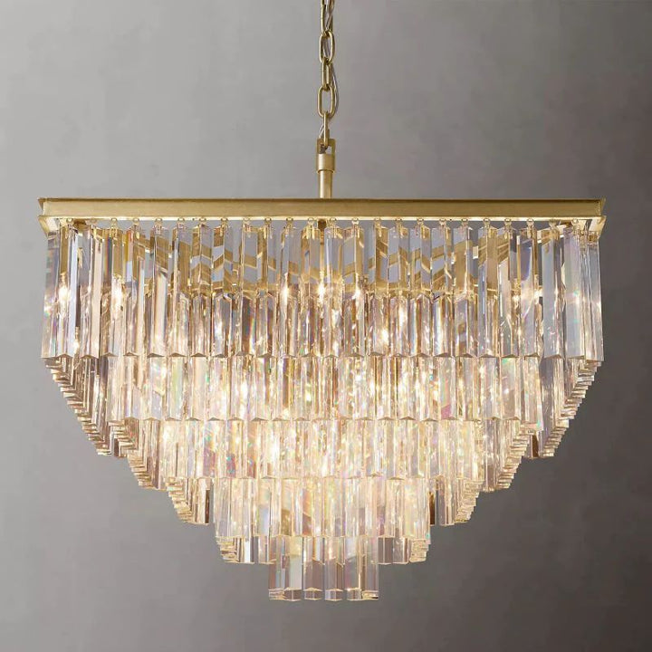 Della Tedem Square Dining Room Chandelier 34"