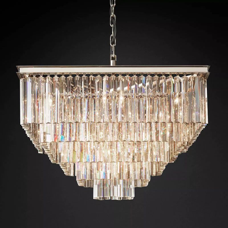 Della Tedem Square Dining Room Chandelier 34"