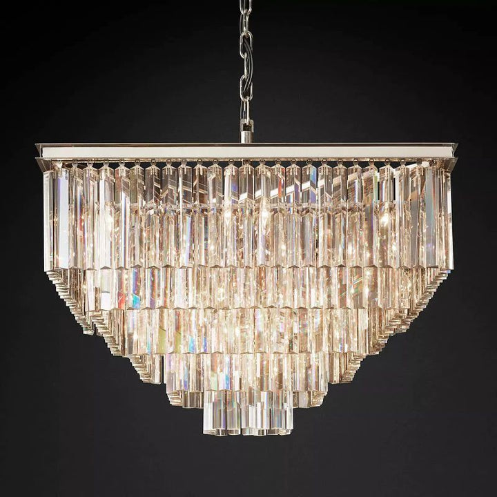 Della Tedem Square Dining Room Chandelier 34"