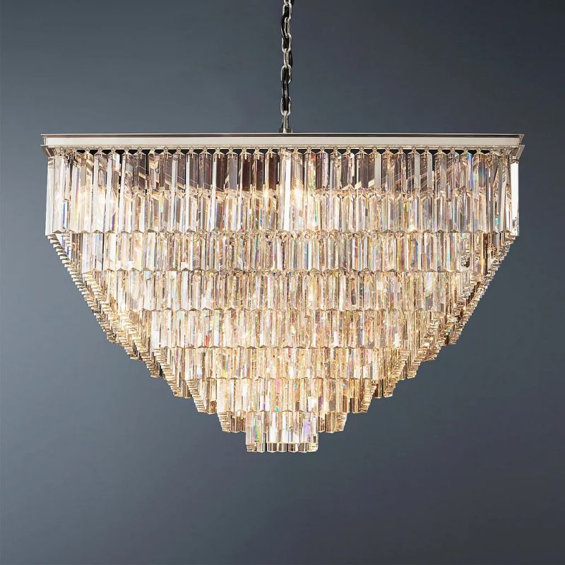 Della Tedem Square Dining Room Chandelier 47"