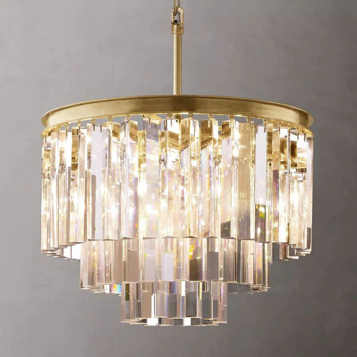 Della Tedem Tiered Round Dining Room Chandelier 20"