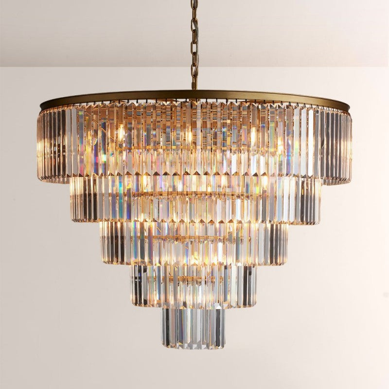 Della Tiered Round Chandelier