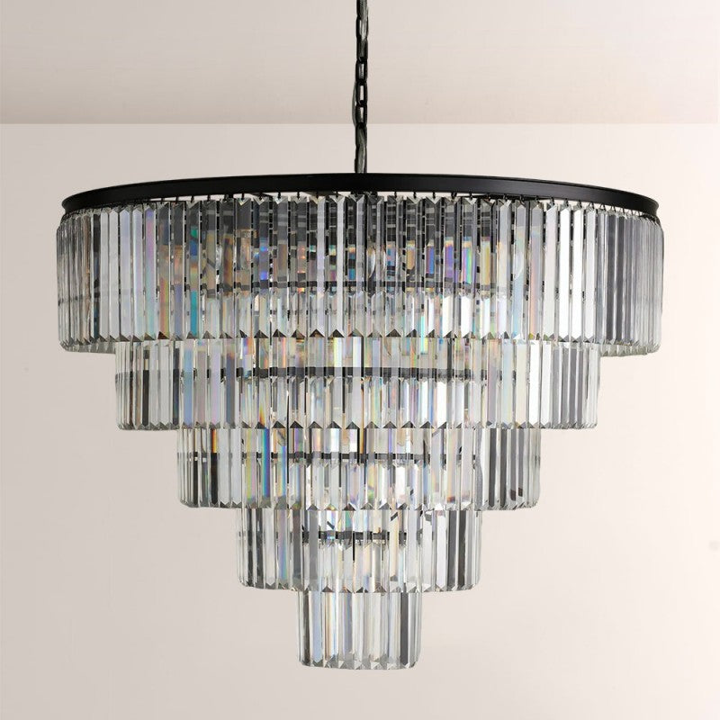 Della Tiered Round Chandelier
