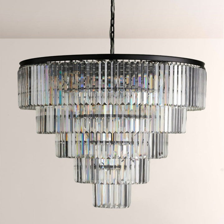Della Tiered Round Chandelier