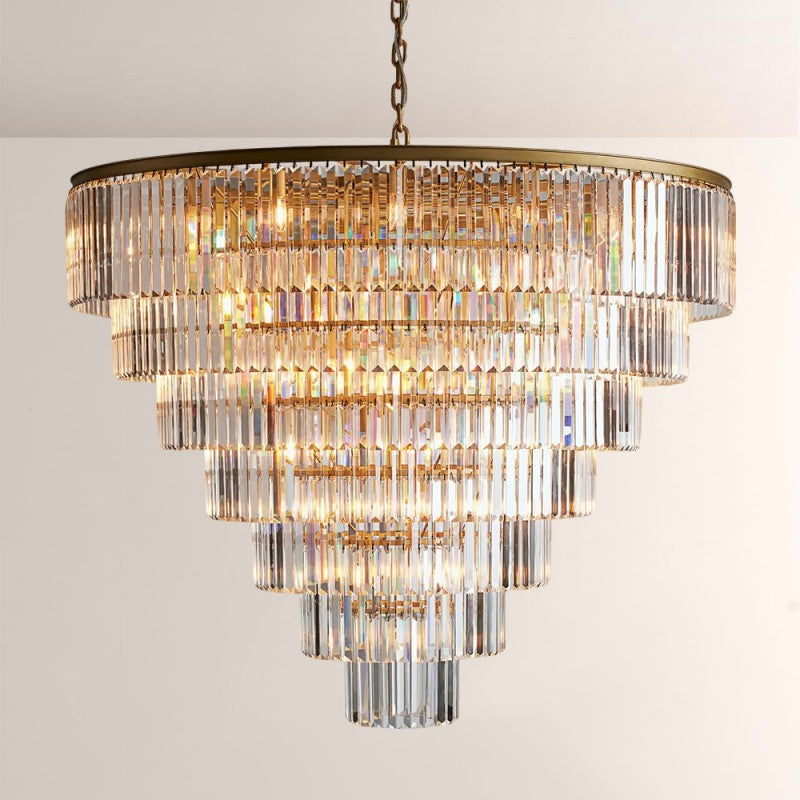 Della Tiered Round Chandelier