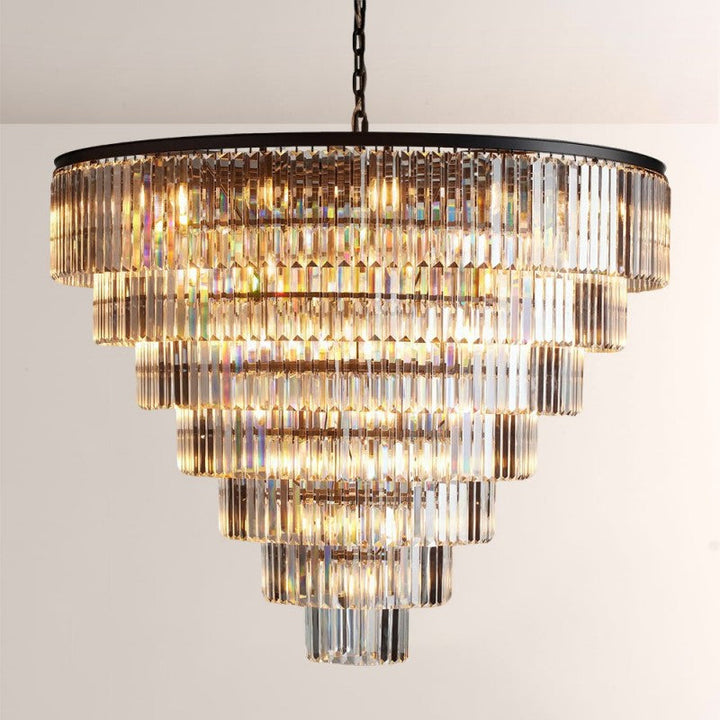 Della Tiered Round Chandelier