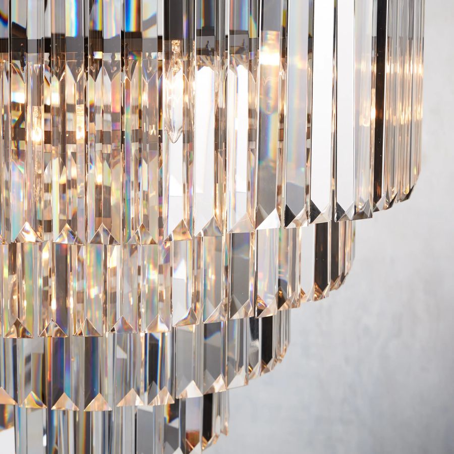 Della Tiered Round Chandelier