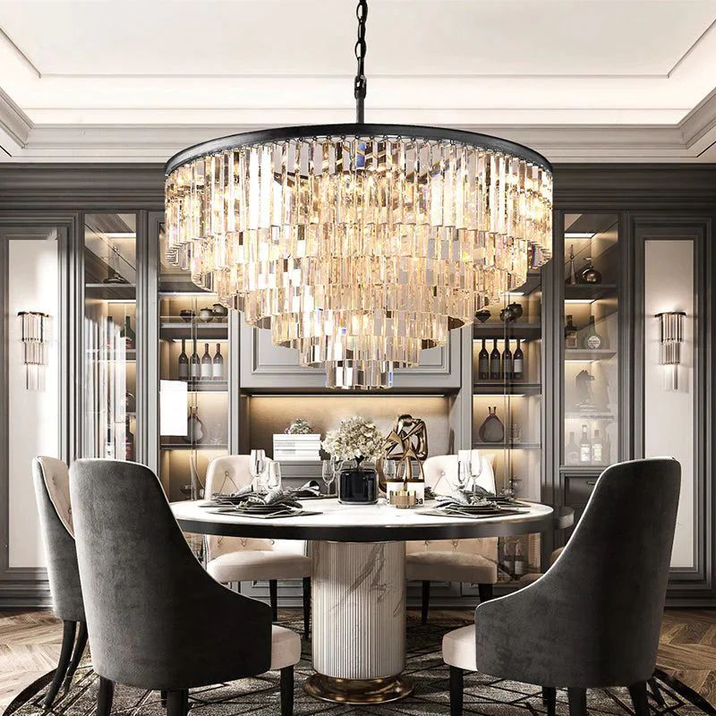 Della Multi-Layer Round Chandelier 44"D