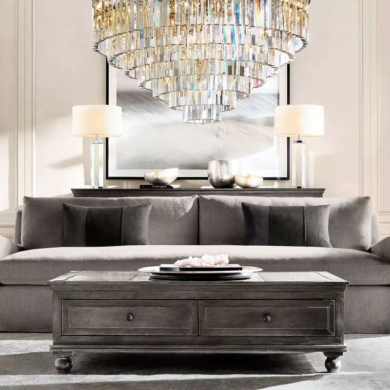 Della Multi-Layer Round Chandelier 44"D