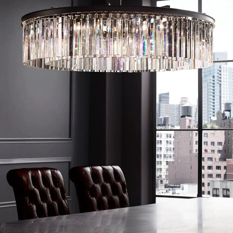 Della Single Layer Round Chandelier