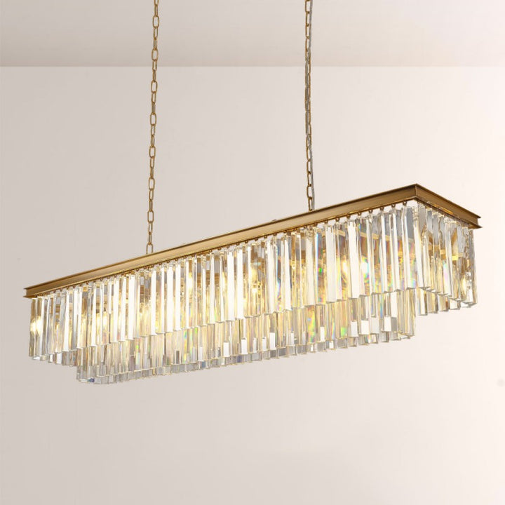 Della Tedem Rectangular Chandelier 49"