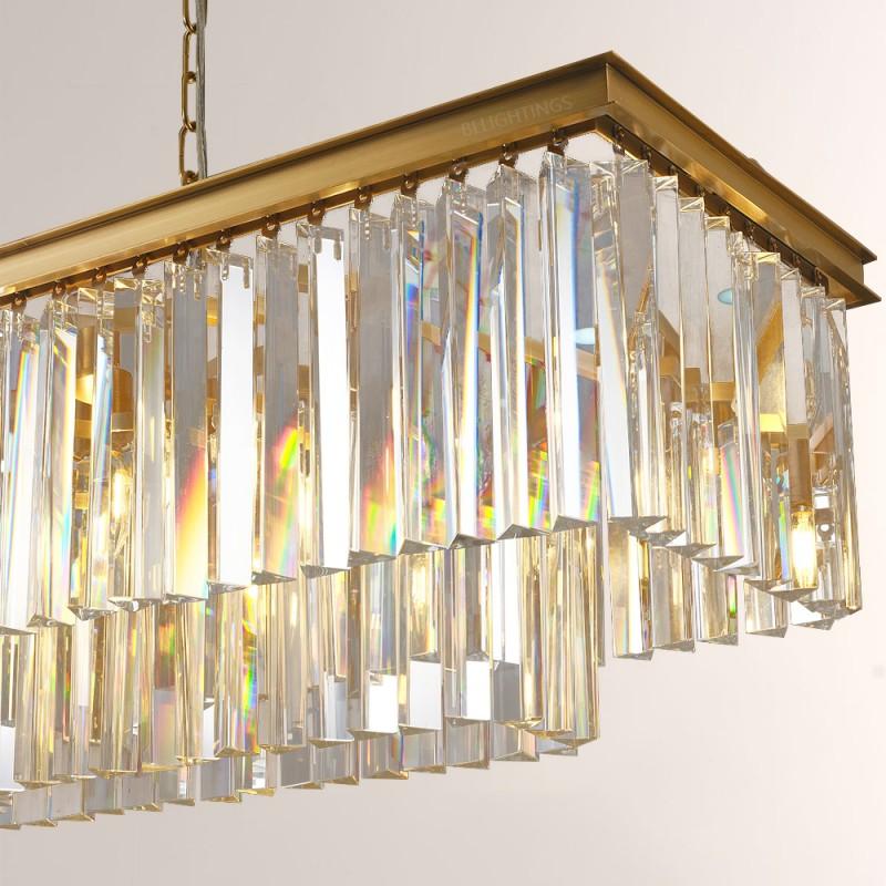 Della Tedem Rectangular Chandelier 49"