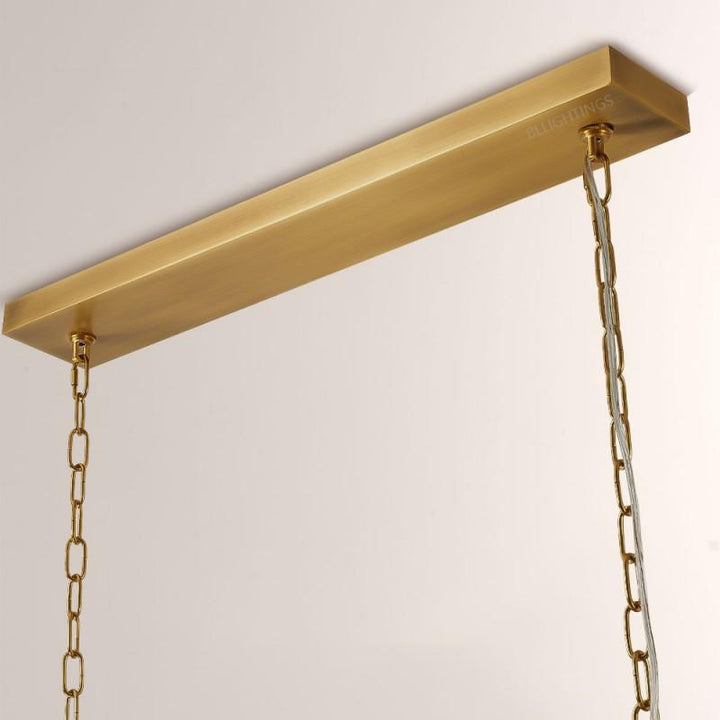 Della Tedem Rectangular Chandelier 49"