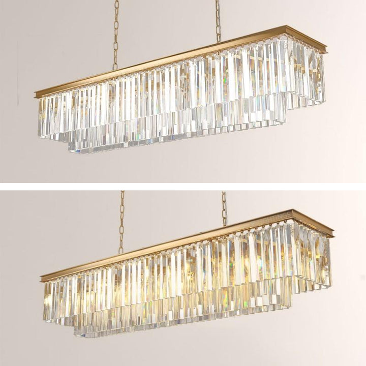 Della Tedem Rectangular Chandelier 49"