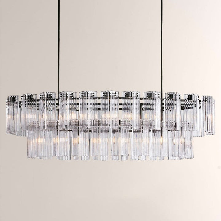 Delsie Oval Glass Chandelier 51"63"72"