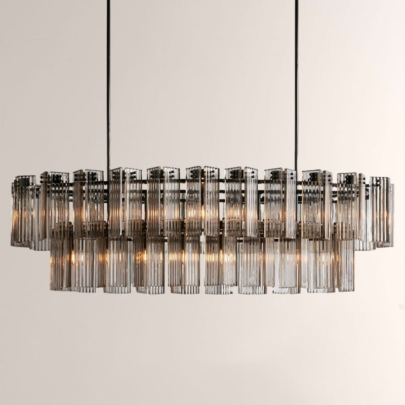 Delsie Oval Glass Chandelier 51"63"72"