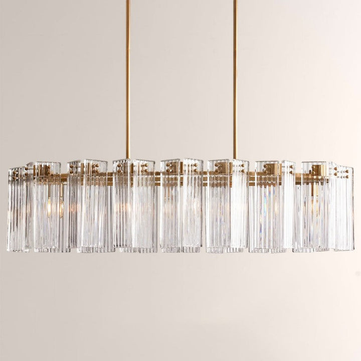 Delsie Oval Glass Chandelier 51"63"72"