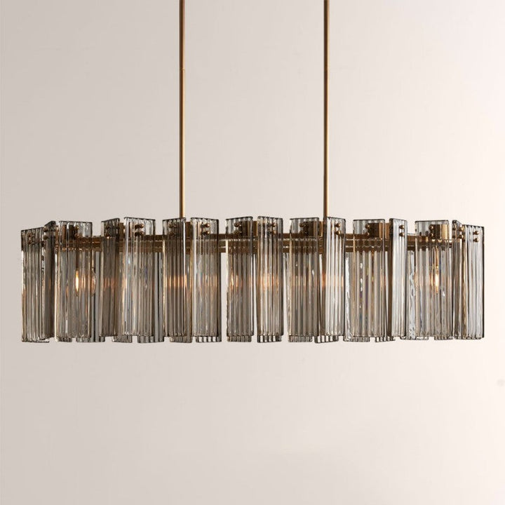 Delsie Oval Glass Chandelier 51"63"72"