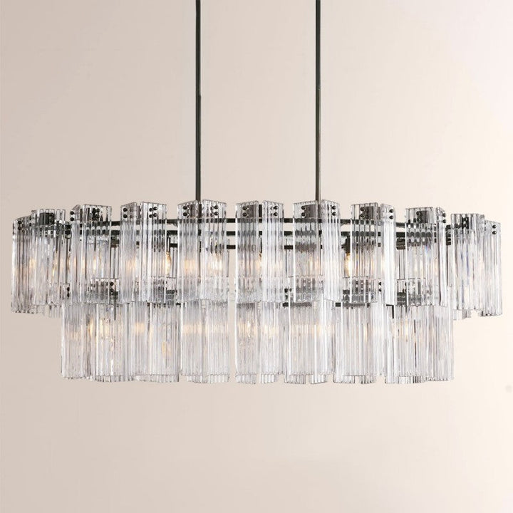 Delsie Oval Glass Chandelier 51"63"72"