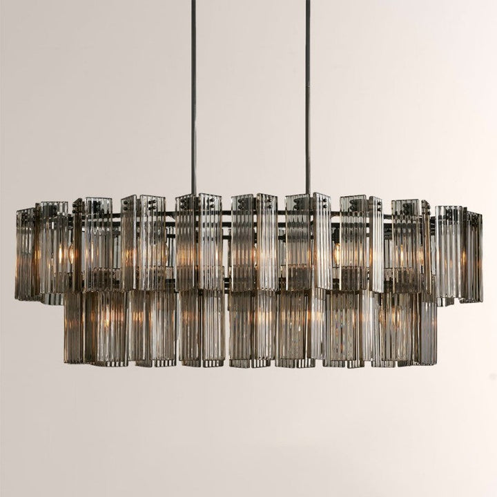 Delsie Oval Glass Chandelier 51"63"72"