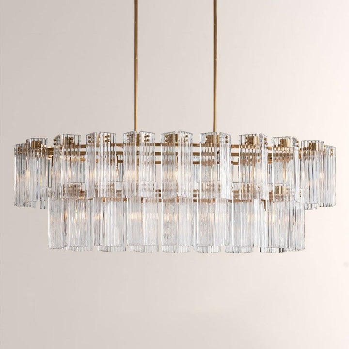 Delsie Oval Glass Chandelier 51"63"72"