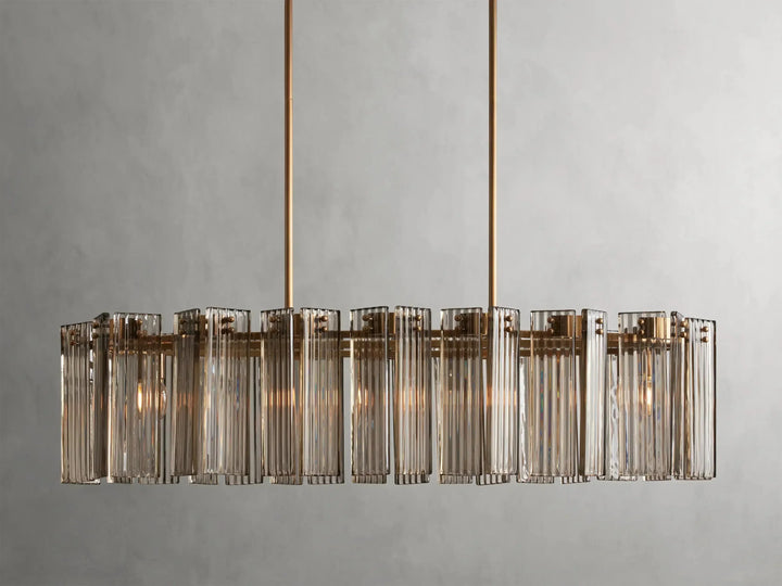 Delsie Oval Glass Chandelier 51"63"72"