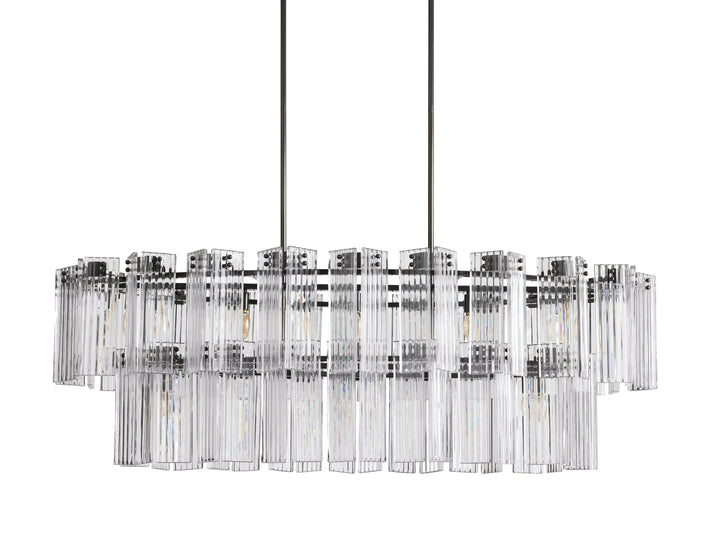 Delsie Oval Glass Chandelier 51"63"72"