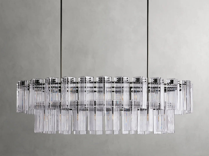 Delsie Oval Glass Chandelier 51"63"72"