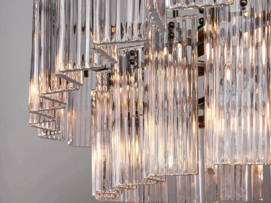 Delsie Oval Glass Chandelier 51"63"72"
