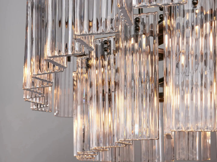 Delsie Oval Glass Chandelier 51"63"72"