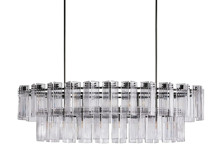 Delsie Oval Glass Chandelier 51"63"72"