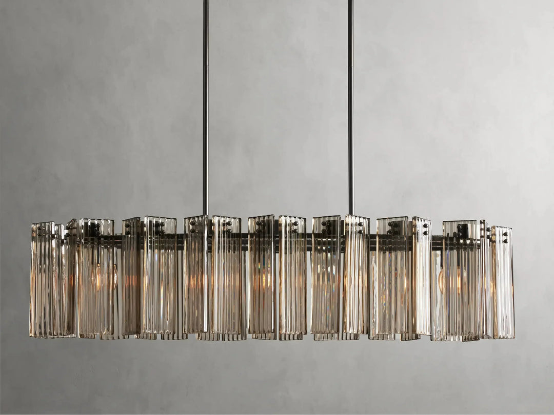 Delsie Oval Glass Chandelier 51"63"72"