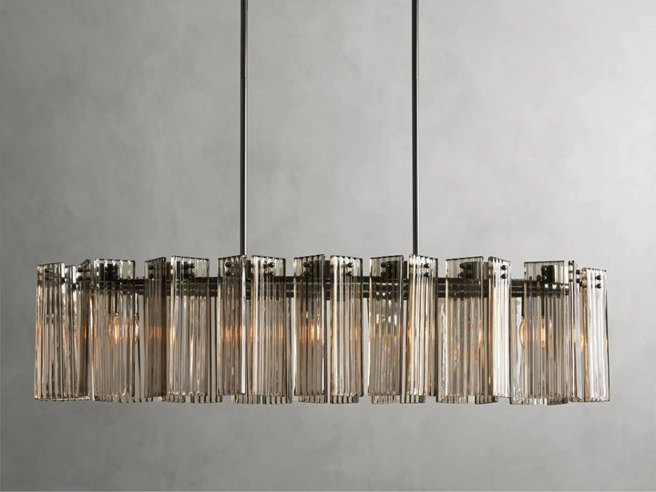 Delsie Oval Glass Chandelier 51"63"72"