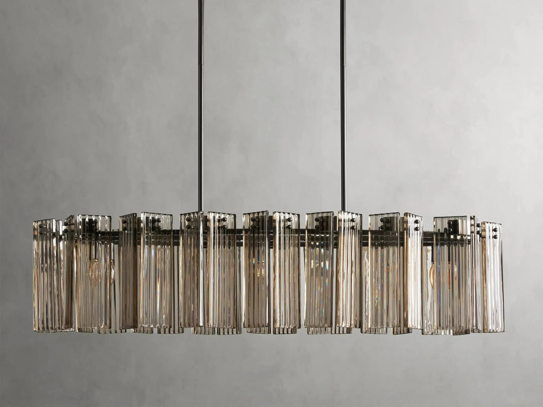 Delsie Oval Glass Chandelier 51"63"72"
