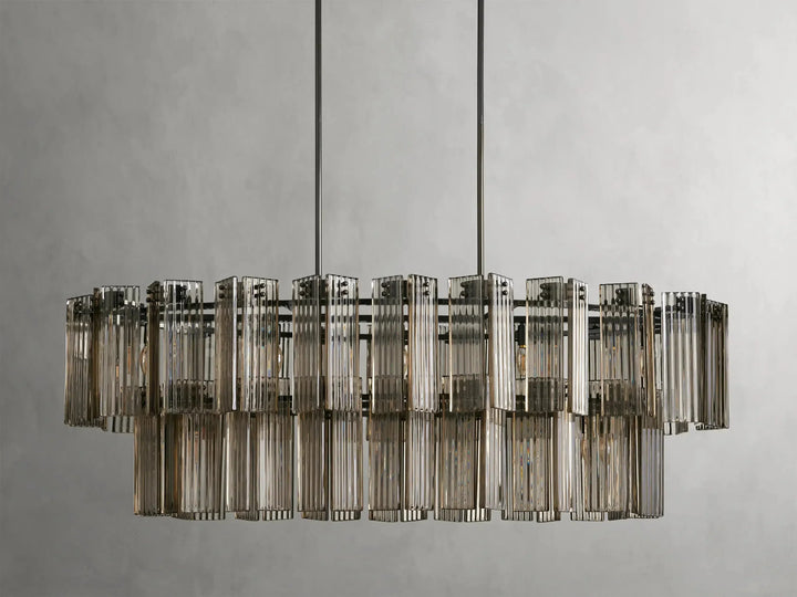 Delsie Oval Glass Chandelier 51"63"72"