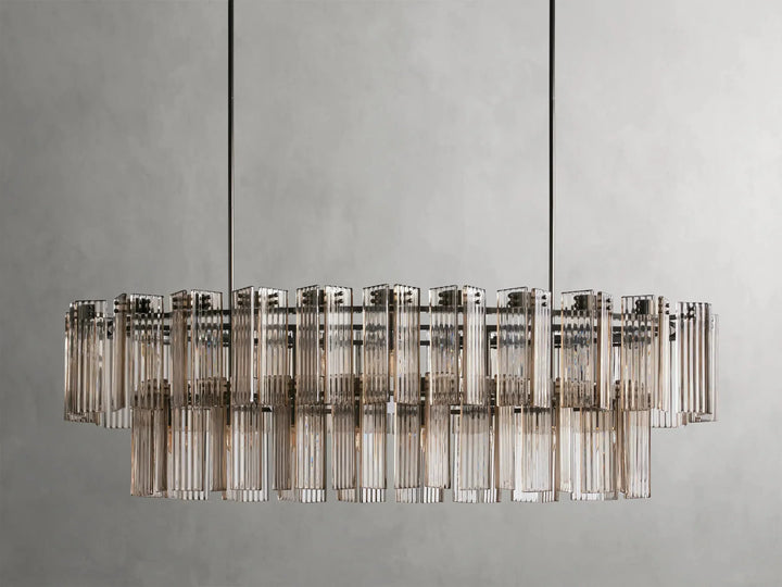 Delsie Oval Glass Chandelier 51"63"72"