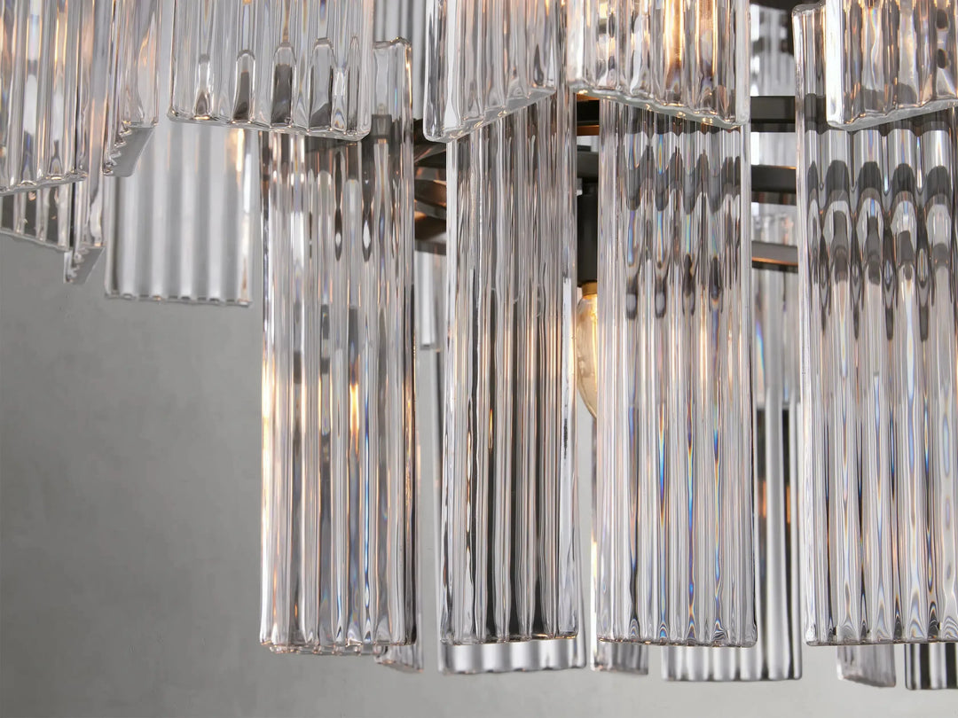 Delsie Oval Glass Chandelier 51"63"72"